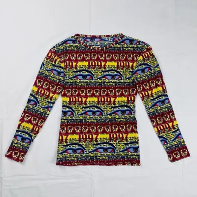 Pre-owned Jean Paul Gaultier Ss1997  Buddha Eye Elastic T-shirt Vintage In Multi