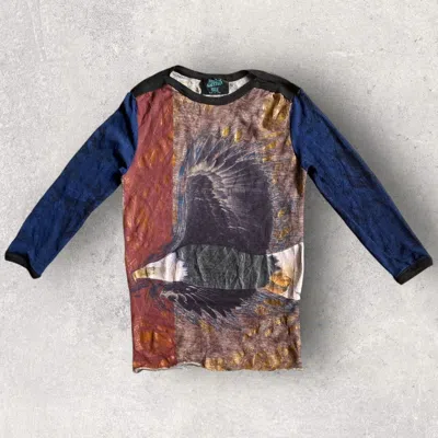 Pre-owned Jean Paul Gaultier Ss96 Eagle Print Mesh Top In Multi