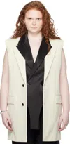 Jean Paul Gaultier Ssense Exclusive Off-white 'the Sleeveless Vanilla Suit' Vest In Neutral