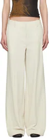 Jean Paul Gaultier Stretch Nylon Twill Trousers In Neutral