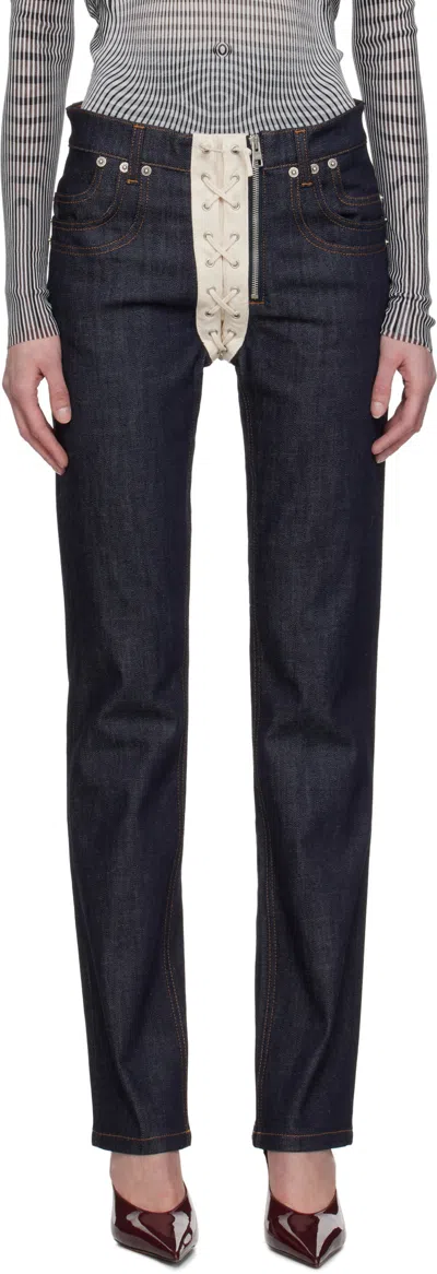 Jean Paul Gaultier Straight-leg Jeans In Blue