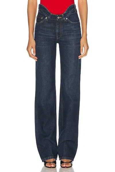 Jean Paul Gaultier Straight Leg In Blue