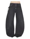 Jean Paul Gaultier Strap Detail Trousers In Black