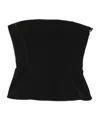 Jean Paul Gaultier Strapless Corset Top In Black