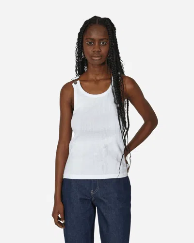 Jean Paul Gaultier Strapped Tank Top In White
