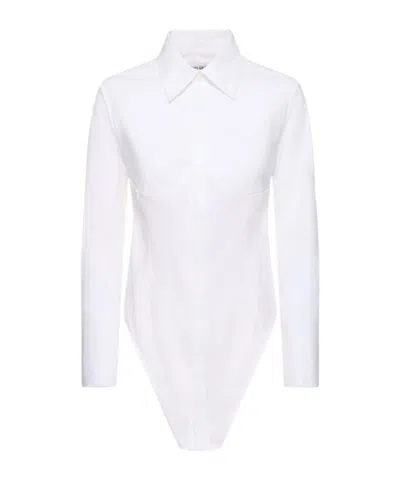 Jean Paul Gaultier Stretch Cotton Shirt In Gray