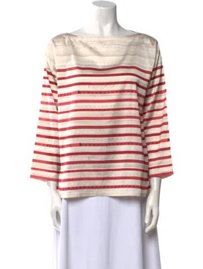 Pre-owned Jean Paul Gaultier Striped Bateau Neckline Tunic In Multi