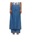 Jean Paul Gaultier Striped Denim Trousers