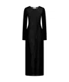 Jean Paul Gaultier Striped Dress In Black