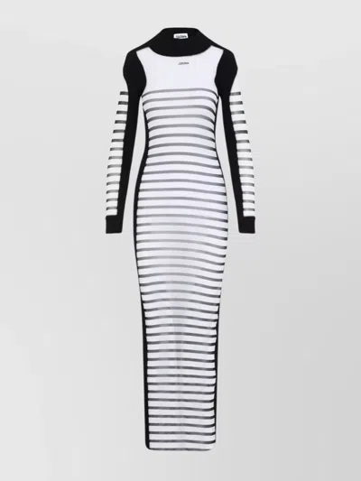 JEAN PAUL GAULTIER STRIPED DRESS FEATURING CONTRAST PANELS