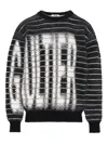 Jean Paul Gaultier Striped Jacquard Crew-neck Sweater In Multi