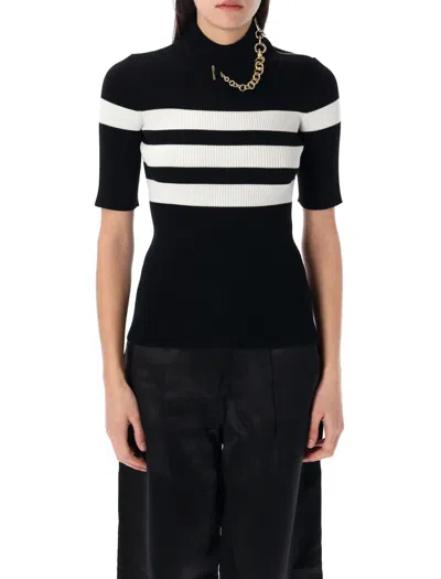 JEAN PAUL GAULTIER JEAN PAUL GAULTIER STRIPED KNIT TOP