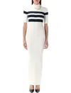 Jean Paul Gaultier Knitted Stripe Short Sleeve Dress