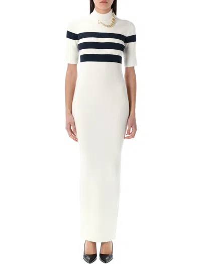 JEAN PAUL GAULTIER STRIPED LONG KNIT DRESS