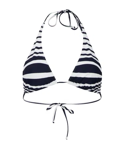 Jean Paul Gaultier Striped Morphing Bikini Top In Multi