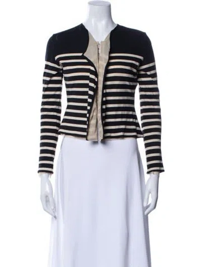 Pre-owned Jean Paul Gaultier Striped Open Front Top In Multi