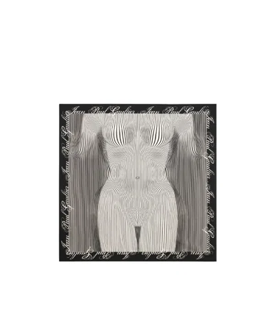 Jean Paul Gaultier Striped Sarong In White