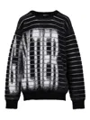 Jean Paul Gaultier Striped Sweater In Black