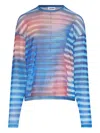 Jean Paul Gaultier Striped Top In Blue