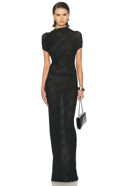 Jean Paul Gaultier Short-sleeves Midi Dress In Black