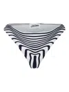 Jean Paul Gaultier Stripes Morphing Bikini Bottom In Multi