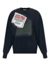 Jean Paul Gaultier The Blue Gaultier Label Sweatshirt Blue In Multi