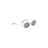 Jean Paul Gaultier Round Frame Sunglasses With Side Cut-out Detail In Blue