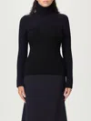 Jean Paul Gaultier Ribbed Merino Wool Turtleneck Sweater In Multi