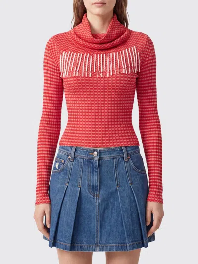 Jean Paul Gaultier Sweater Woman Color White In Red