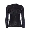 Jean Paul Gaultier Spiral-detail Long-sleeve Top