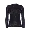 Jean Paul Gaultier Spiral-detail Long-sleeve Top
