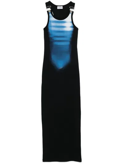 JEAN PAUL GAULTIER SWIMSUIT-PRINT MAXI DRESS