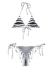 Jean Paul Gaultier Mariniere Body Morphing Bikini Set In White