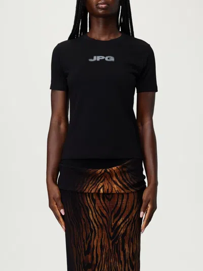 JEAN PAUL GAULTIER T-SHIRT JEAN PAUL GAULTIER WOMAN COLOR BLACK,H18848002