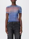 Jean Paul Gaultier T-shirt  Woman Color Blue In Blue