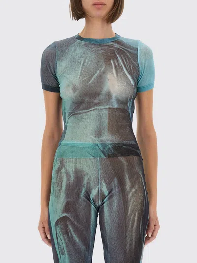 Jean Paul Gaultier T-shirt Woman  In Blue