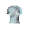Jean Paul Gaultier Mesh Baby Printed Water T-shirt In Blue