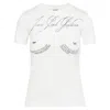 Jean Paul Gaultier Bedrucktes T-shirt Aus Baumwoll-jersey In White