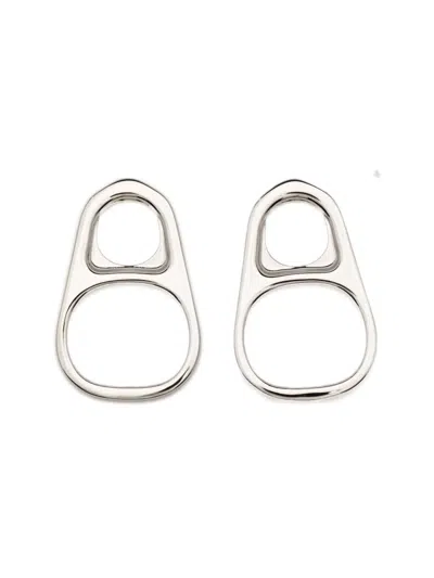 JEAN PAUL GAULTIER TAB MOTIF EARRINGS