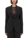 Jean Paul Gaultier Tailored Jacket With Structured Shoulders And Front Pockets