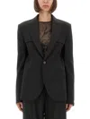 Jean Paul Gaultier Tailored Jacket With Structured Shoulders And Front Pockets