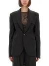 Jean Paul Gaultier Tailored Jacket With Structured Shoulders And Front Pockets