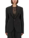 Jean Paul Gaultier Fitted Tailored Jacket In Black