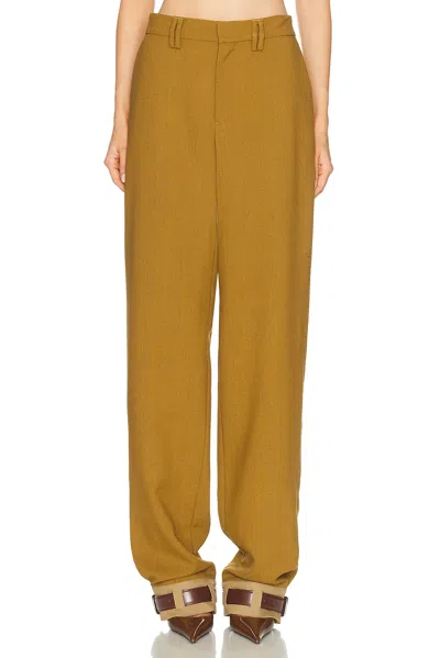 Jean Paul Gaultier Tailored Military Pant In Brown