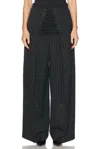 Jean Paul Gaultier Tailored Pant In Black & White