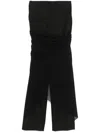Jean Paul Gaultier Tailored Pant With Mesh Sarong
