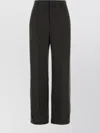 Jean Paul Gaultier Tailored Wool Blend Trousers Featuring Pleats In Black