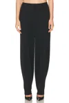 Jean Paul Gaultier Tailoring Undershoe Strap Pant In Black