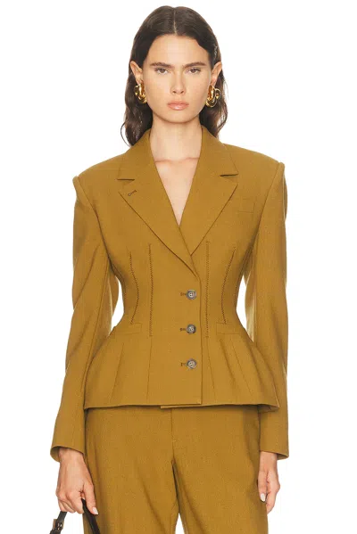 Jean Paul Gaultier Tailoring Wool Basque Jacket In Multi