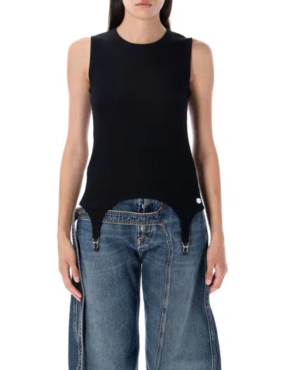 JEAN PAUL GAULTIER JEAN PAUL GAULTIER RIBBED "LINGERIE" TOP